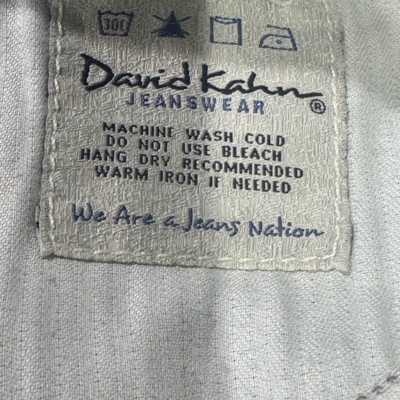 David Kahn Jeanswear USA Blue Denim Low Rise zipper and Button Closure Size 29 - Picture 9 of 10